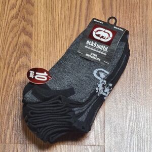 Ecko Unltd. Set of 10 Pair Men’s Low Cut Socks (Gray + Black) | Size: 6-12